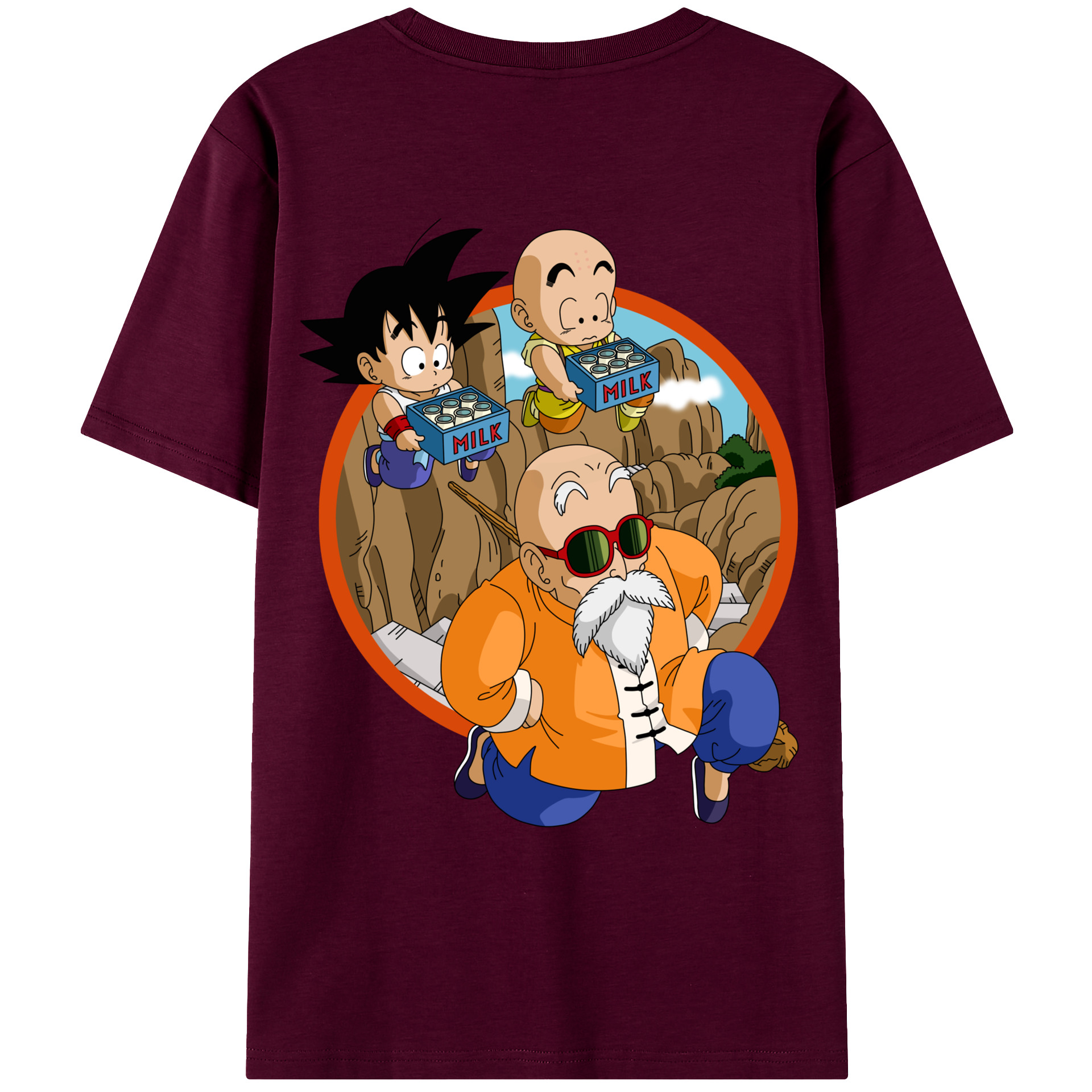 （画像用） ドラゴンボール 亀仙人（かめせんにん） DRAGON BALL Master Roshi Kame Sennin レディース半袖Tシャツ(バックプリント)
